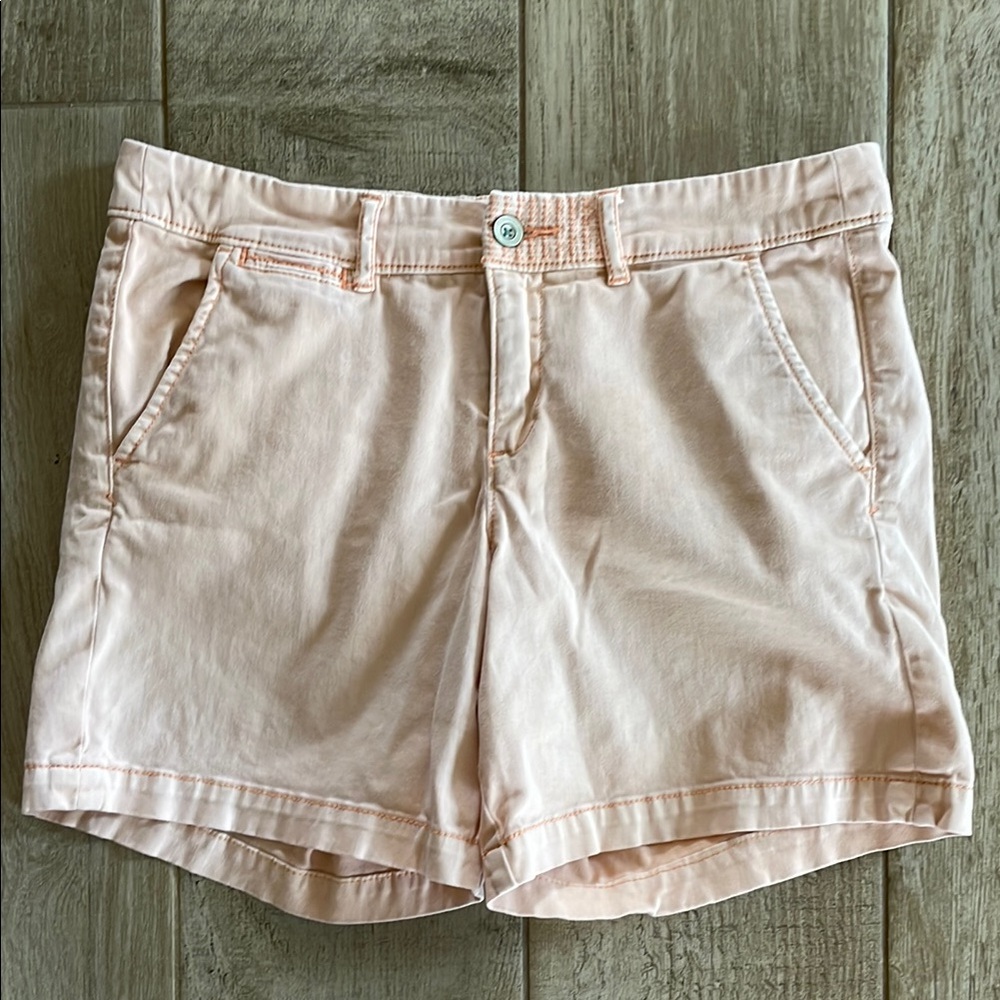 Pilcro and the Letterpress Hyphen peach shorts, size 29 (or size 8)